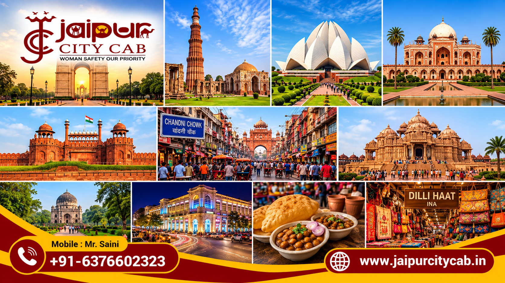Delhi Sightseeing Taxi Service