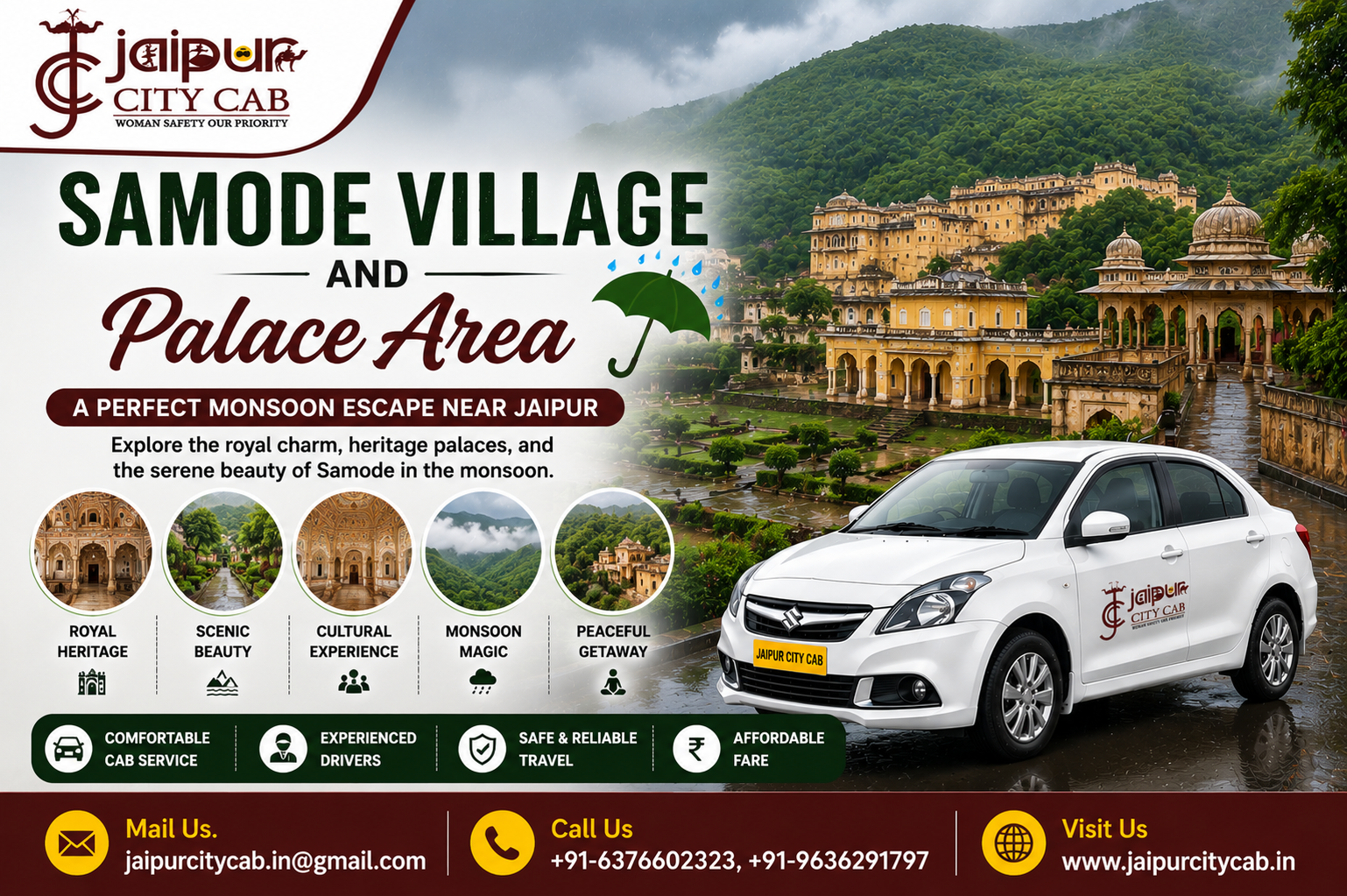 Samode monsoon day trip near Jaipur