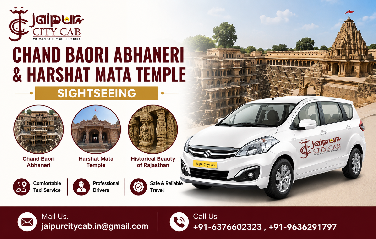 Chand Baori Abhaneri and Harshat Mata Temple sightseeing