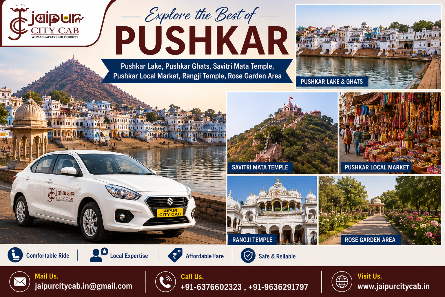Pushkar Same Day Trip from Jaipur by Cab