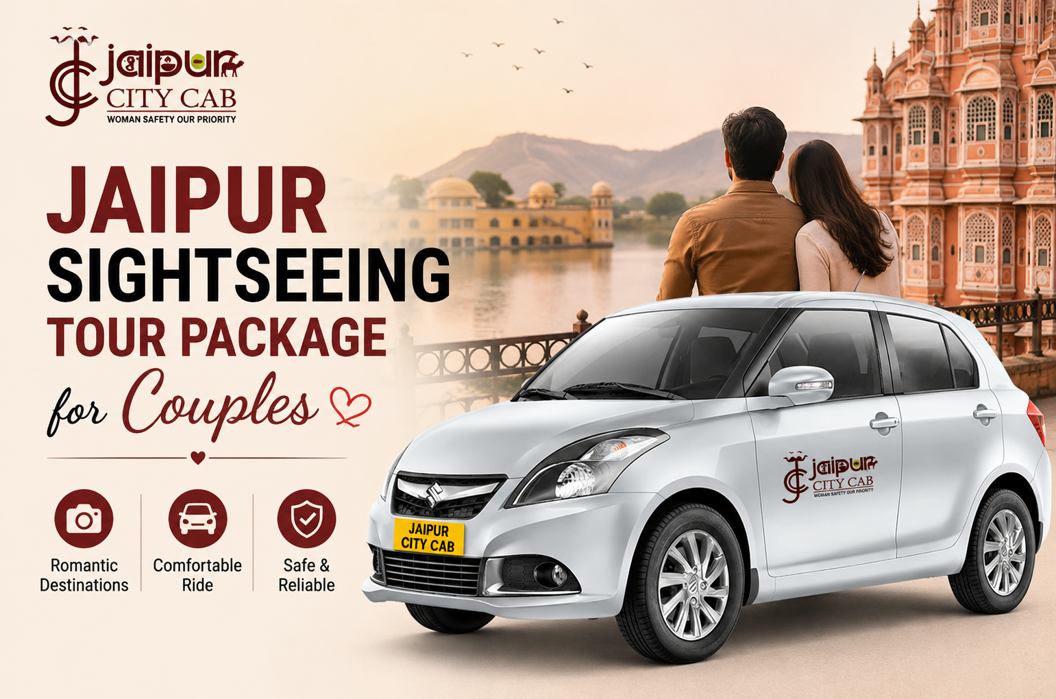 Top Jaipur sightseeing places covered in private cab packages