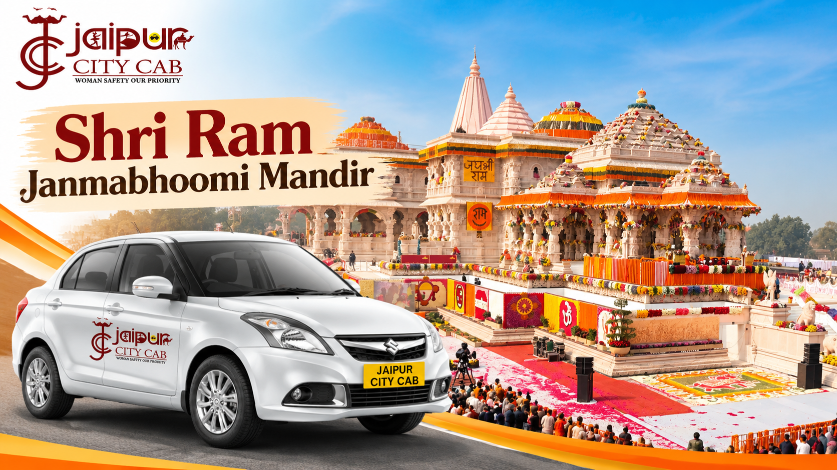 Jaipur to Ayodhya Prayagraj Varanasi by Taxi