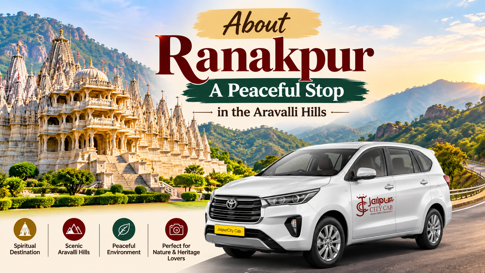 Jaipur to Ranakpur Taxi