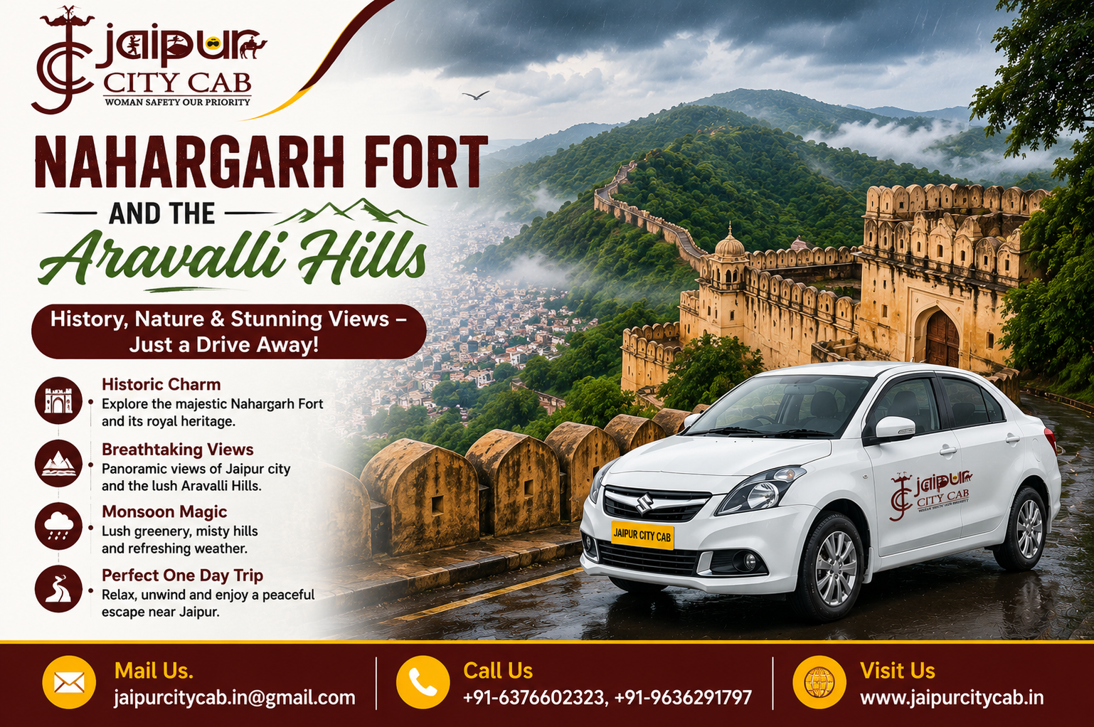 Nahargarh Fort monsoon trip from Jaipur