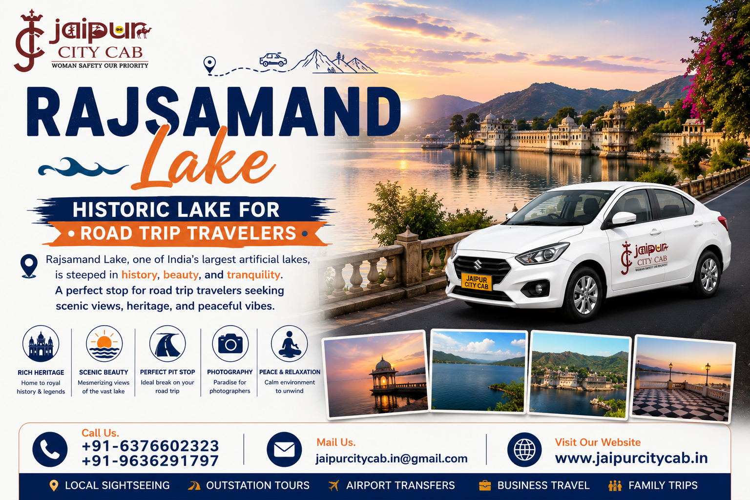 Rajsamand Lake Historic Lake for Road Trip Travelers